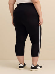 Sport Cropped Legging with Side Slit