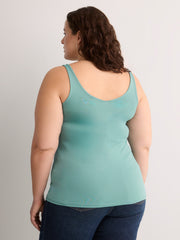 Blue Reversible Bodycon Tank Top