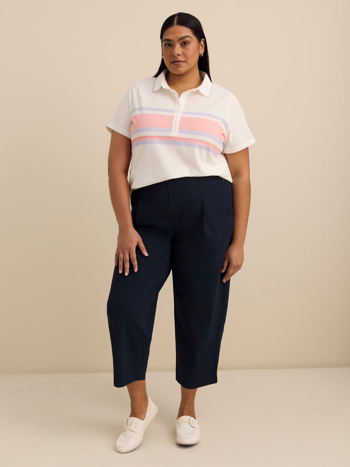 4-Way Stretch Slim Cropped Trousers - Active Zone