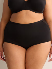 Microfibre Knit Boyshort with Lace - Déesse