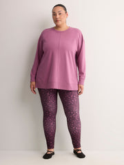 French Terry Long Sweatshirt with Fashion Cut - Active Zone