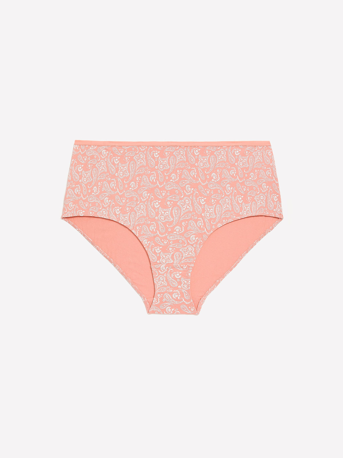 Pink Cotton Full Brief with Paisley Print - tiVOGLIO