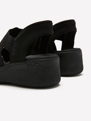 Wide Width, Pier Lite Scallop Cut Slip-On Sandal - Skechers