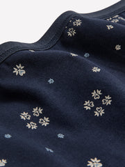 Blue Cotton Full Brief with Heart and Clover Print - tiVOGLIO