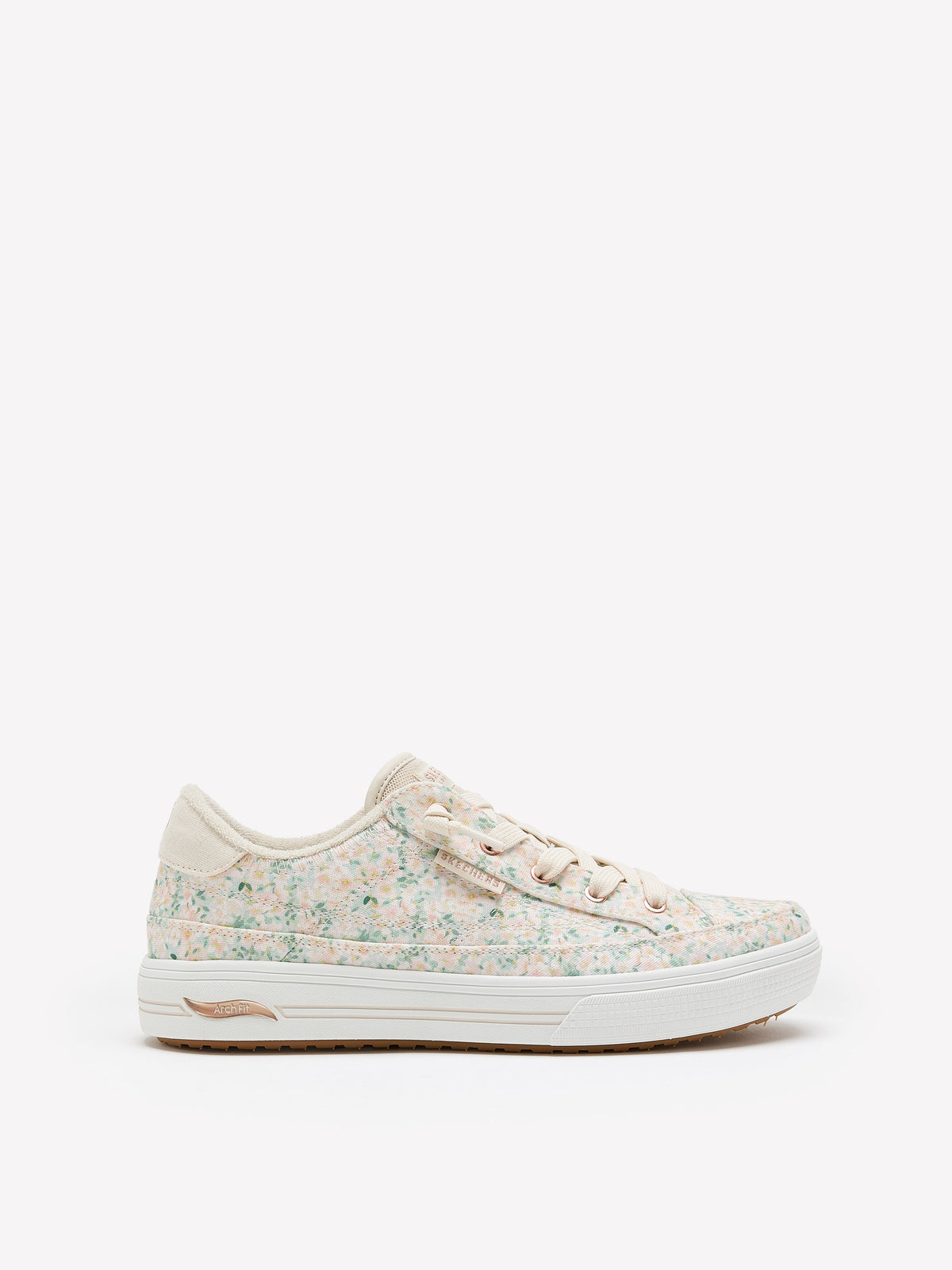 Wide Width, Arch Fit Arcade Flower Friends Sneaker - Skechers