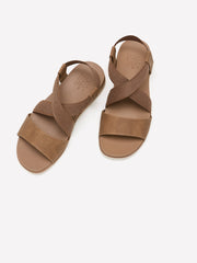 Wide Width, Desert Kiss Low Crisscross Strap Sandal - Skechers