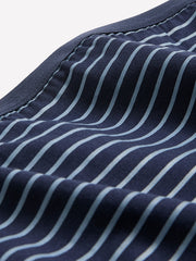 Navy Blue High-Cut Cotton Brief with Stripes - tiVOGLIO