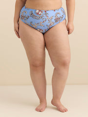Printed High-Rise Swim Brief