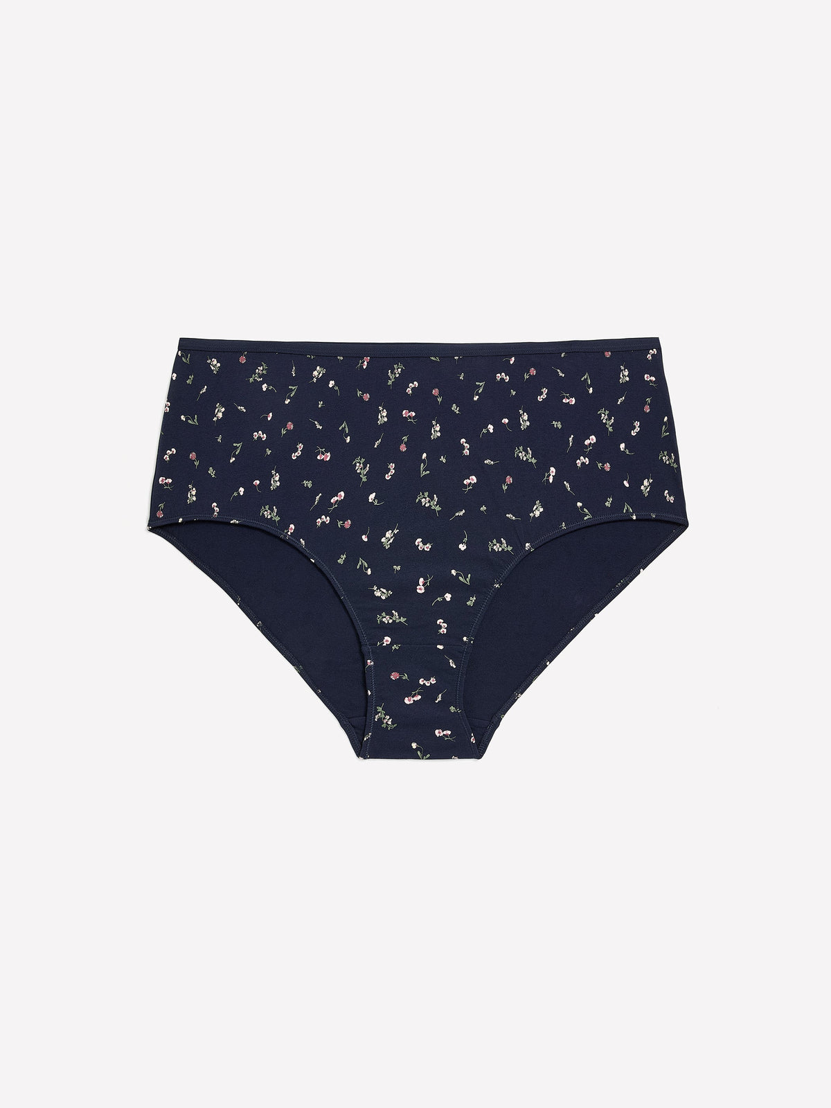 Blue Floral Cotton Brief - ti Voglio