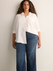 Classic-Fit Wide-Leg Mid-Rise Jean with Tummy Control - d/C JEANS