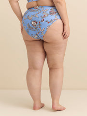 Printed High-Rise Swim Brief