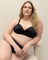 Wireless Plunge Bra With Mesh At Back - Déesse Collection