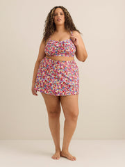 Floral Twisted Bandeau Bikini