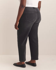 Black High-Rise Mom Jeans - Addition Elle