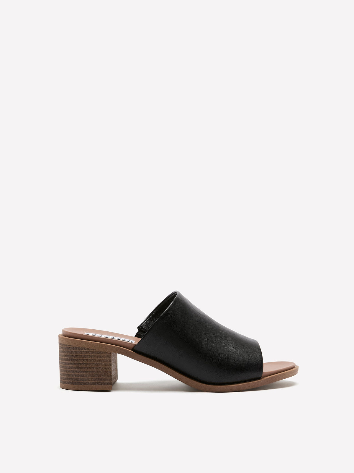 Wide Width, Kacey Block-Heel Slip-On Sandal - Steve Madden