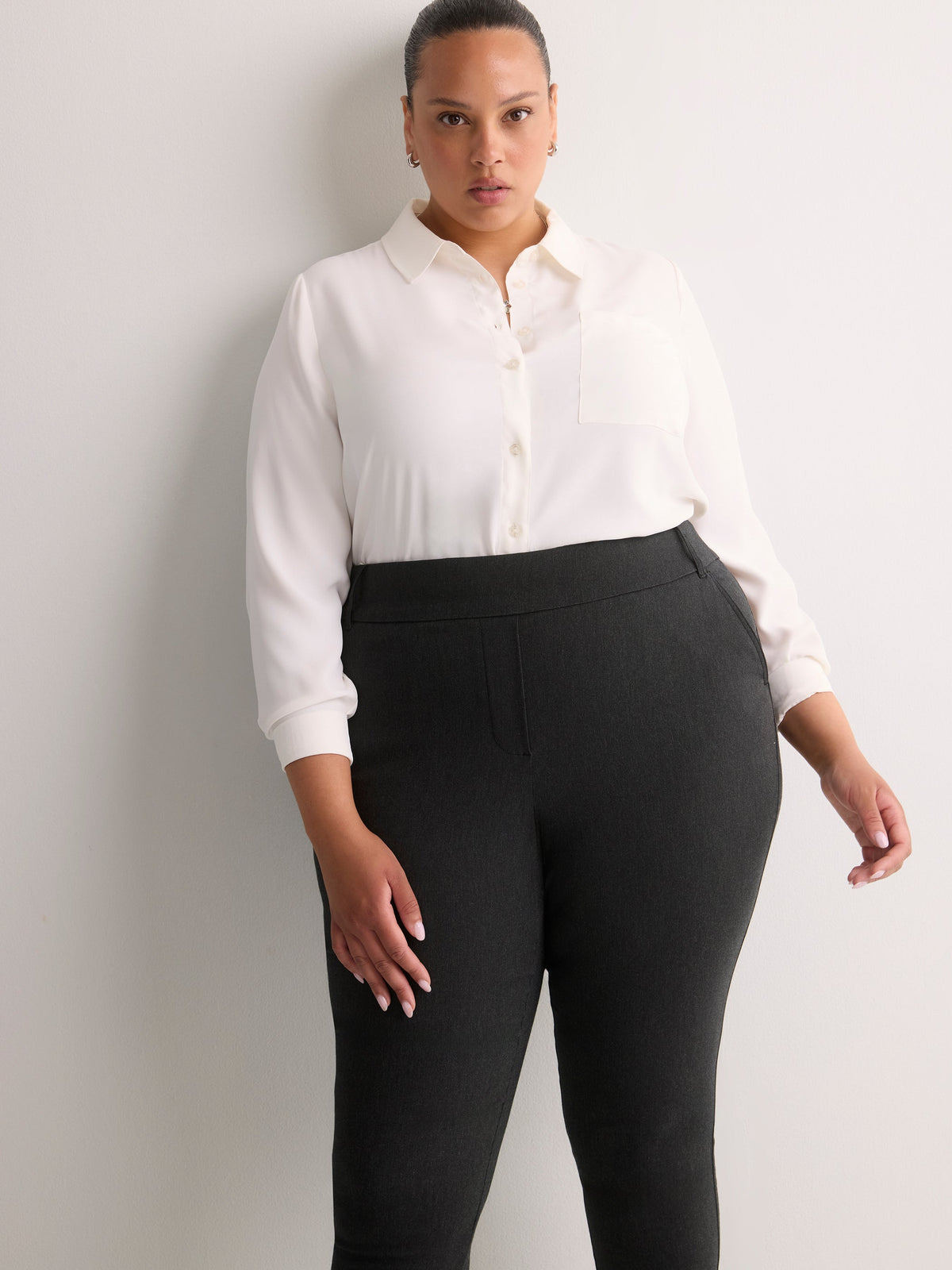 Responsible, Grey Skinny-Leg Savvy Pants