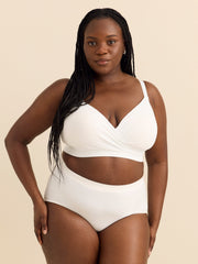 Microfibre and Pointelle Padded Wireless Bra - Déesse Collection