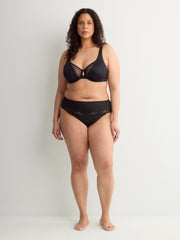 Unlined Underwire Bra with Mesh - Déesse Collection