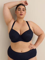 Breathable Underwire T-Shirt Bra with Lace - ti Voglio