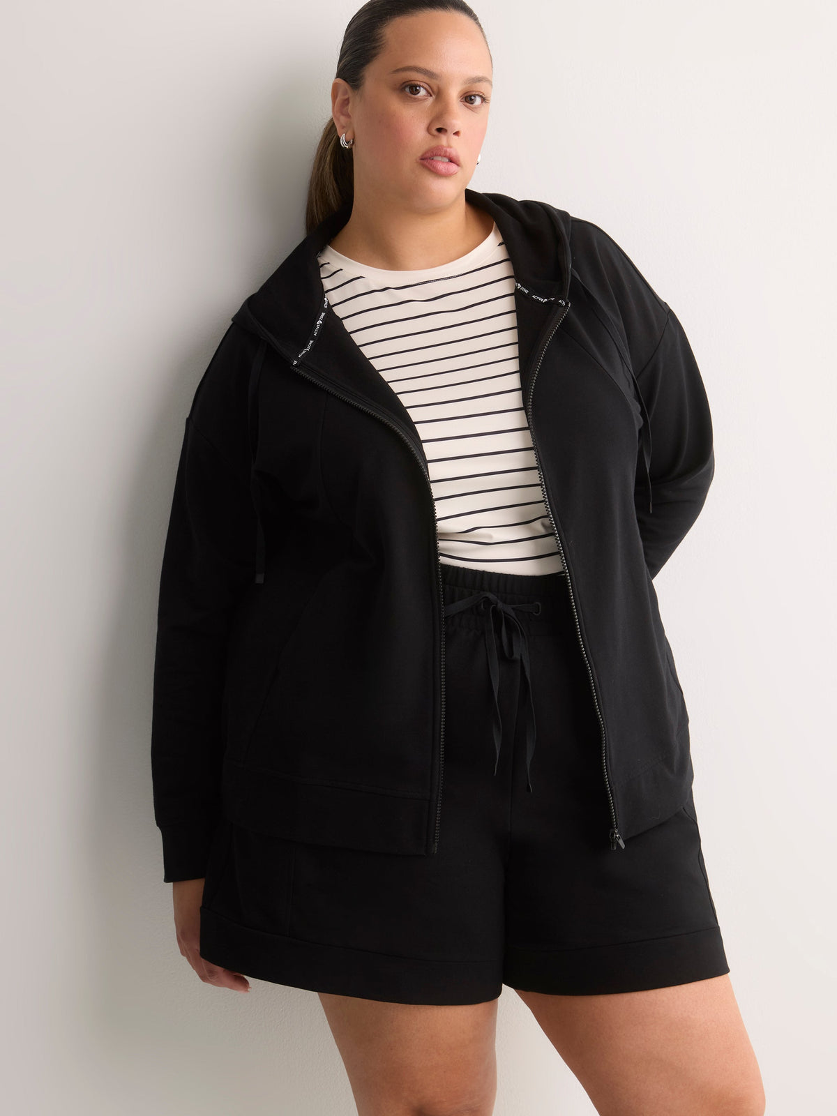 French Terry Hooded Jacket - Active Zone