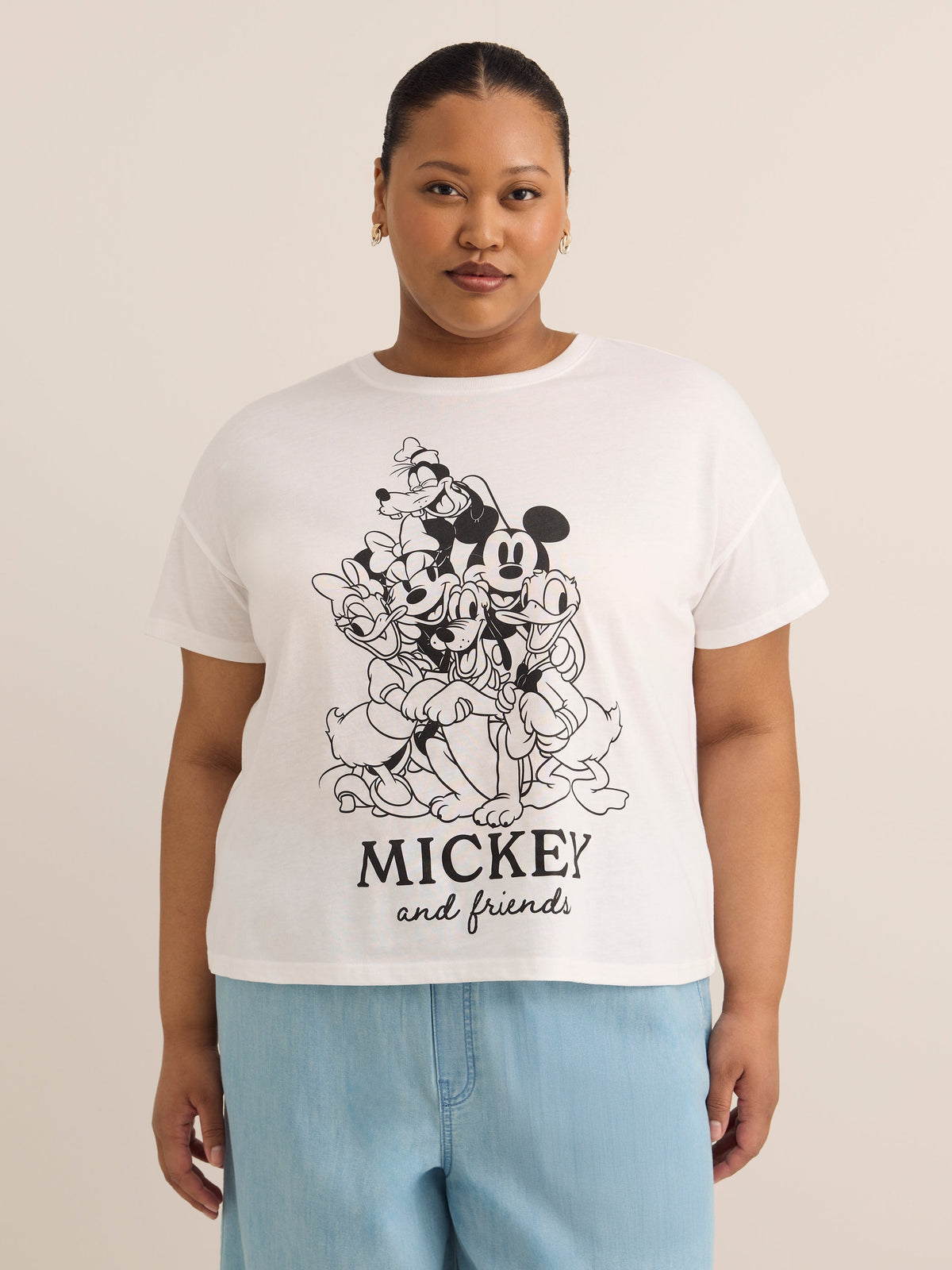 White Boxy Tee