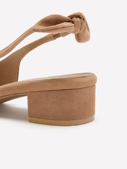Extra Wide Width, Suede Pumps with Slingback