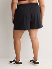 Black Pull-On Running Shorts with Liner - Active Zone