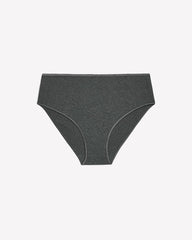 High-Cut Heather Grey Rib Brief - tiVOGLIO