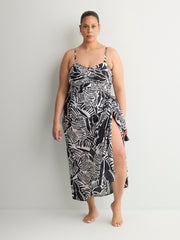 Printed Pareo With Tassels Details