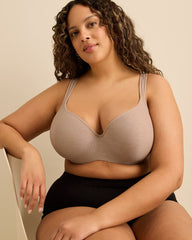 Marled Underwire Padded T-Shirt Bra - ti Voglio