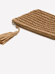 Paper Straw Clutch Bag