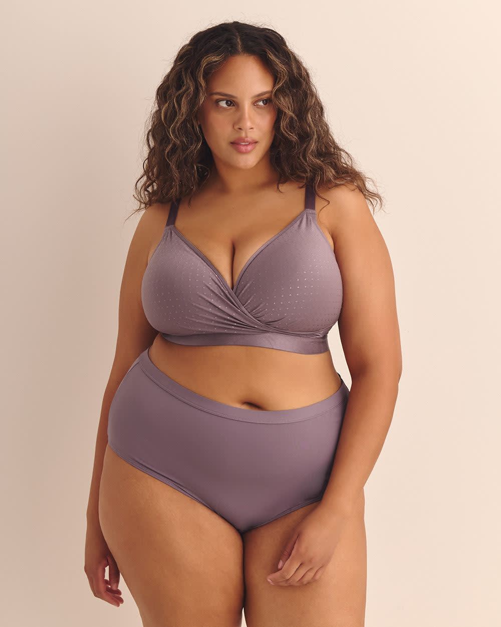 Pink Wireless Padded Lounge Bra - Déesse Collection