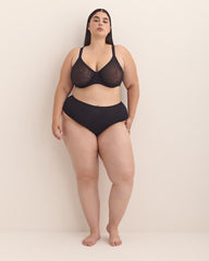 Unlined Underwire Mesh Bra - Déesse Collection