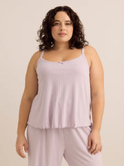 Lavender Pointelle Pyjama Tank Top - ti Voglio