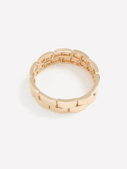 Fancy Golden Elastic Bracelet