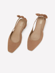 Extra Wide Width, Suede Pumps with Slingback