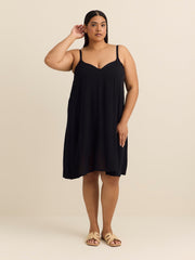 Nicole Black Sleeveless Cover-Up Dress - Body Glove