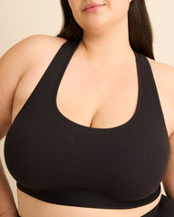 Ribbed Knit Bralette with V-Neck - ti Voglio