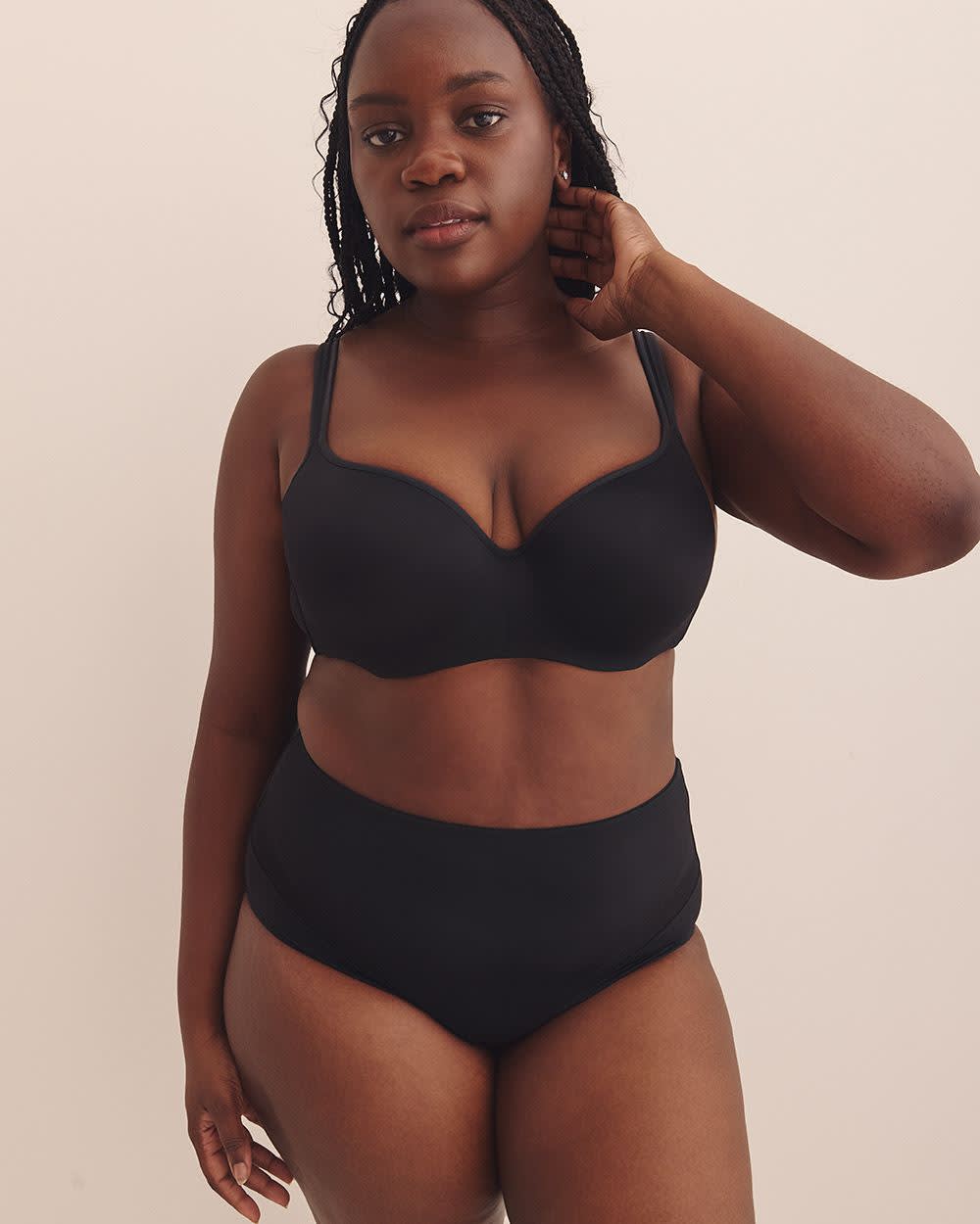 Light Control Microfibre Brief with Mesh Inserts - Déesse Collection