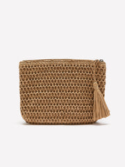 Paper Straw Clutch Bag
