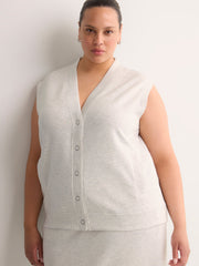 Sleeveless Knit Cardigan - Active Zone