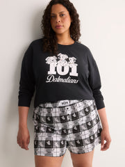 Plaid Pyjama Boxer with Dalmatian Print - Disney