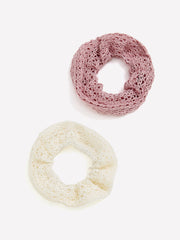 Crochet Hair Scrunchies, Set of 2
