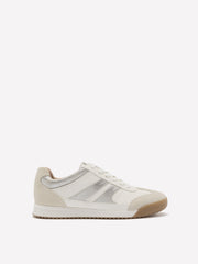 Wide Width, White Garnet Lace-Up Sneakers - Naturalizer