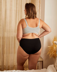 Front Closure Wireless Heather Cotton Bra - tiVOGLIO