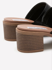 Wide Width, Kacey Block-Heel Slip-On Sandal - Steve Madden