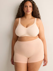 Wirefree Heather Cotton Bra with Lace Trim - ti Voglio