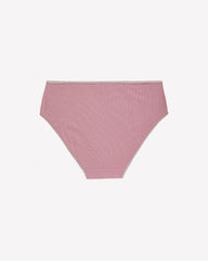 Solid High-Cut Ribbed Brief - ti Voglio