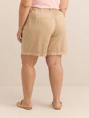 Cotton Tencel Blend Bermuda Short