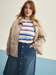 Cotton Blend Barn Jacket
